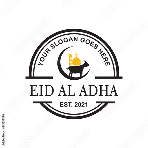eid al adha logo , islamic logo vector