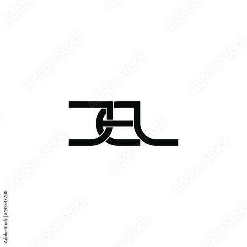 jel letter original monogram logo design