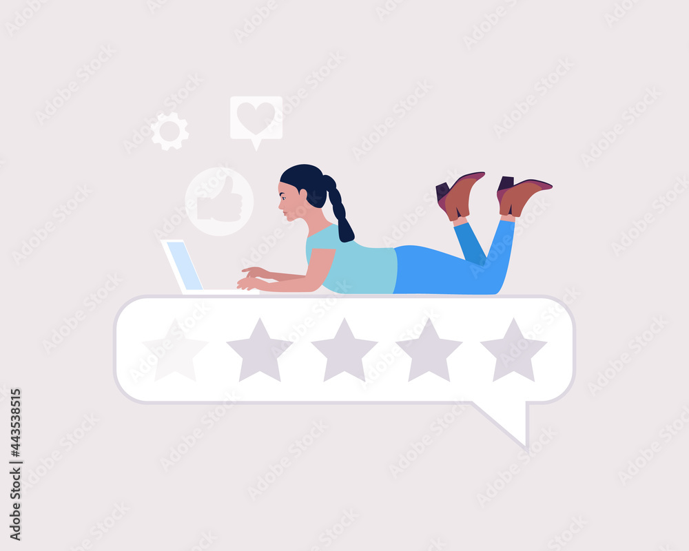 Obraz premium Star rating concept