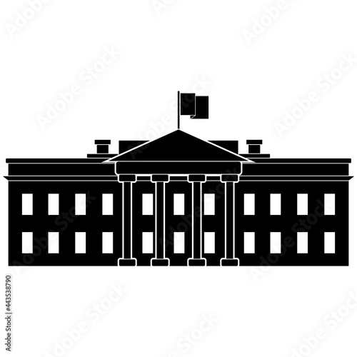 Washington DC cityscape landmark vector illustrations silhouette