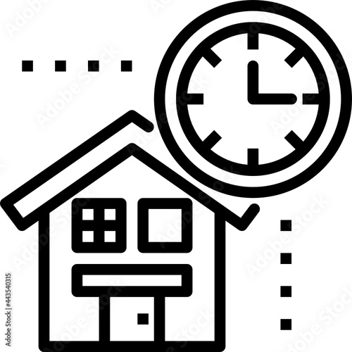 waiting time outline icon