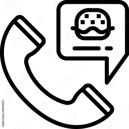 food oder outline icon