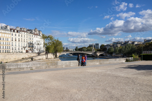 Seine river and bridge in Paris