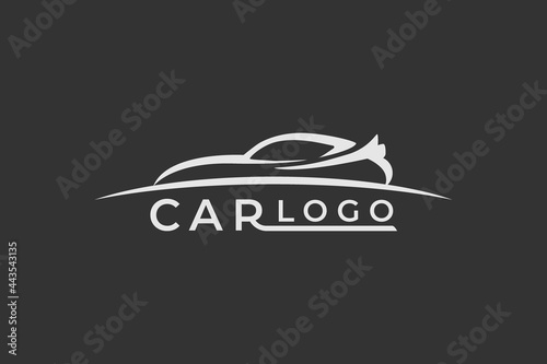 luxury auto detailing logo . Automotive Logo Template. car illustration logo design template illustration for auto detailing, garage, parking service, service, professional sport car logo
