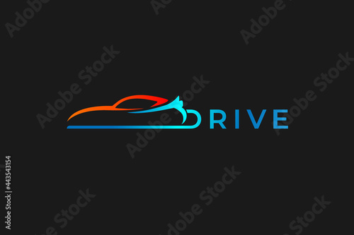 luxury auto detailing logo . Automotive Logo Template. car illustration logo design template illustration for auto detailing, garage, parking service, service, professional sport car logo