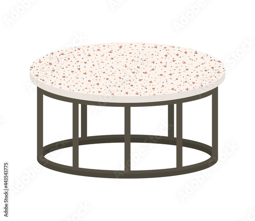 round metalic table