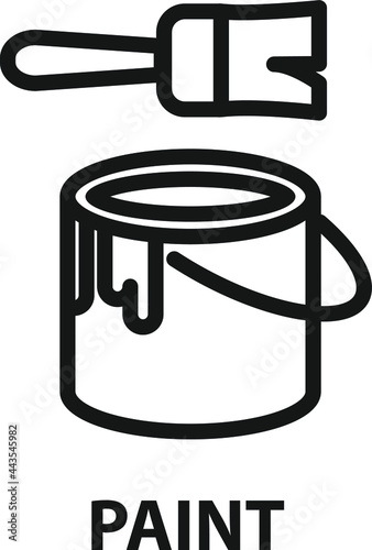Paint icon , vector 