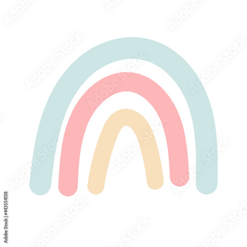 Boho Pastel Rainbow. Print For Playroom And Kids, Baby Bedrooms.