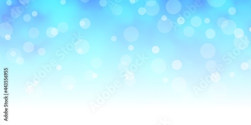 Light BLUE vector texture with circles.