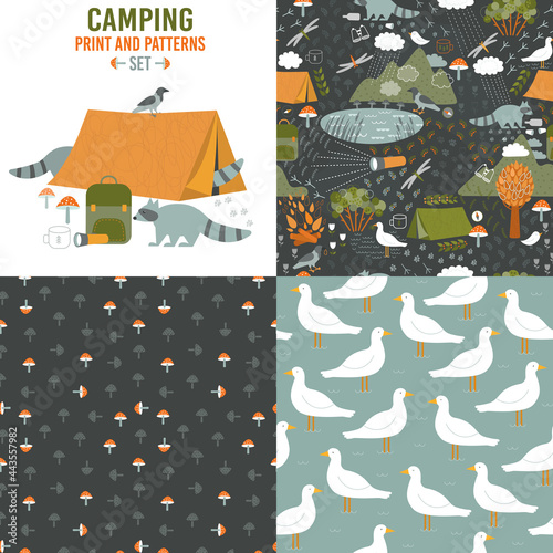 Funny forest camping set