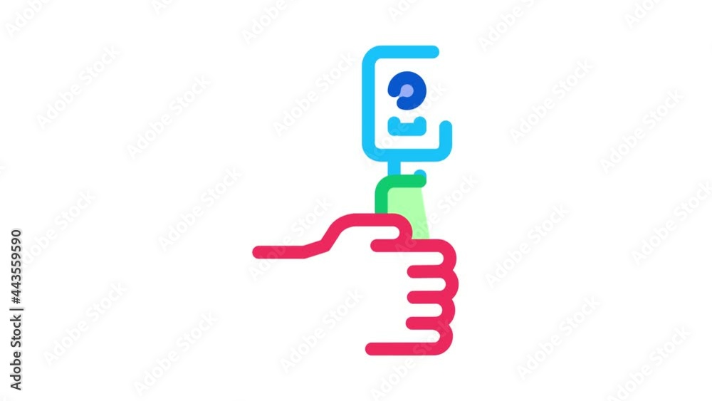 Medical Tool Research Eye Icon Animation. color Medicine Clinic Optometry Equipment For Survey Eye animated icon on white background Medical Tool Research Eye Icon Animation. color Medicine Clinic Optometry Equipment For Survey Eye animated icon on white background