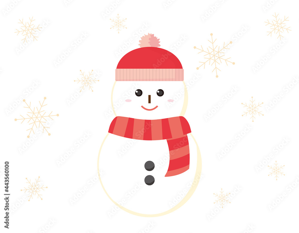 雪だるまのベクターイラスト 雪だるまのベクターイラスト
