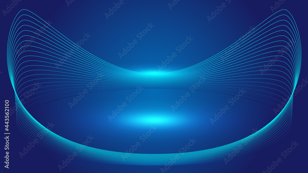 3D technology sense of space sense of the display stand by the blue line 3D technology sense of space sense of the display stand by the blue line