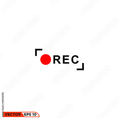 Free Download Icon vector graphic of record butten template - GFXLoad