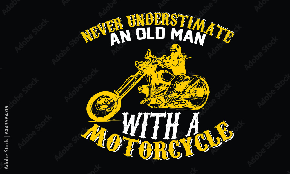 Fototapeta premium New Bike T-shirt Design Template