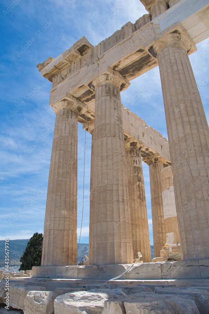 Athens, Attica, Greece. The Parthenon on the Acropolis.