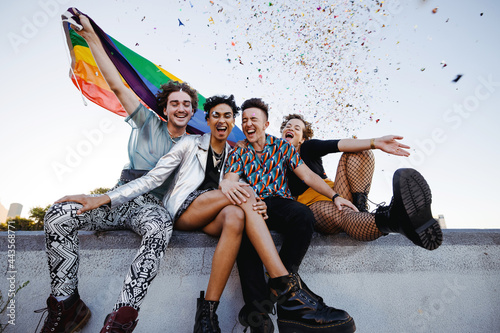 Confetti celebrations of pride photo