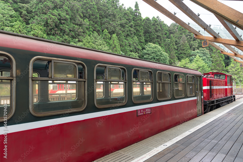 Obraz premium Alishan National Forest railway in Taiwan.