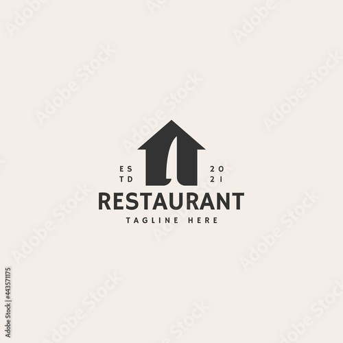 Restaurant hipster vintage logo vector icon illustration