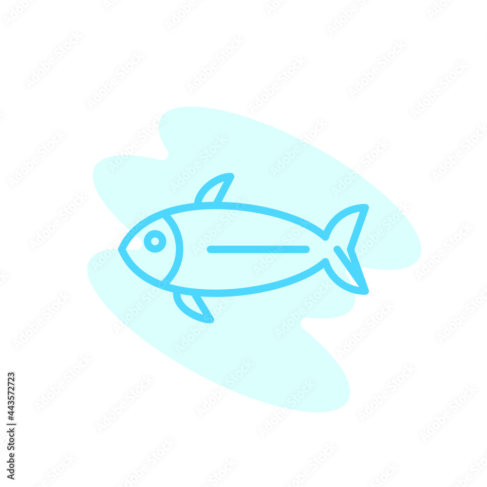 Illustration Vector graphic of fish icon template Illustration Vector graphic of fish icon template