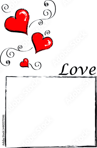 Biglietto portafoto innamorati love Valentine's day