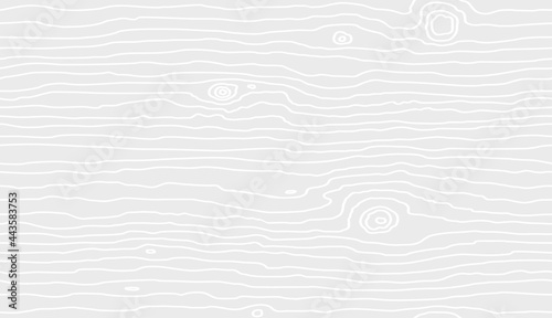 Seamless wooden pattern. Wood grain texture. Dense lines. White background. Vector illustration
