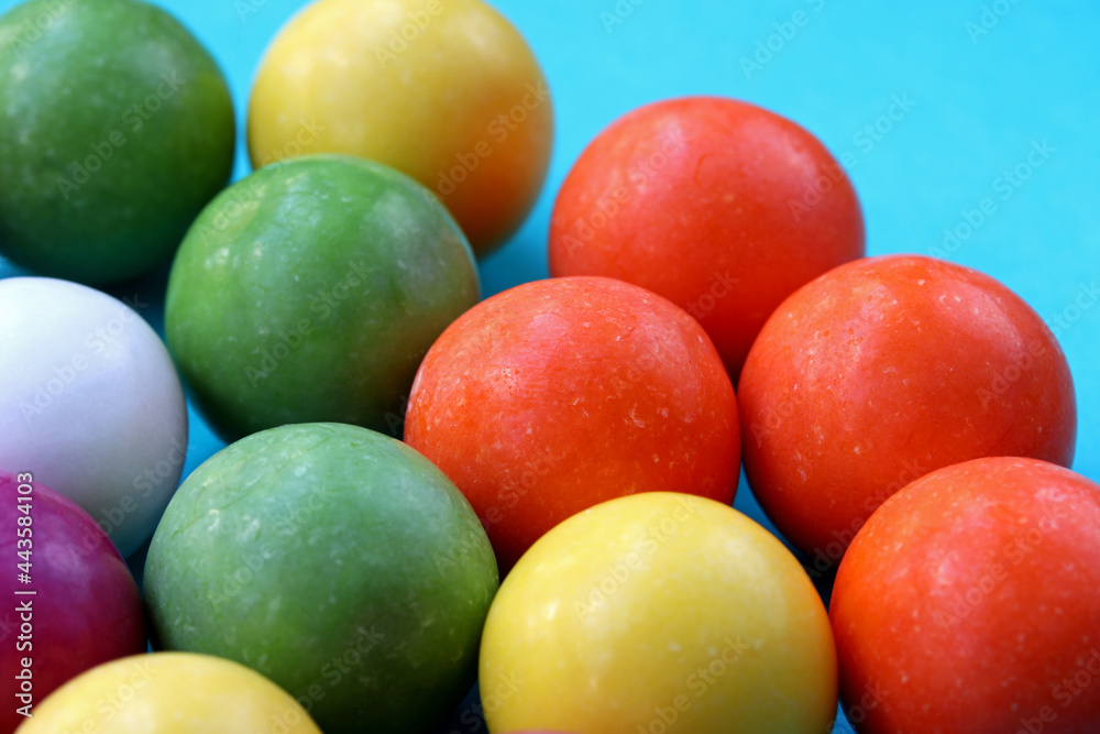 close-up colorful gum balls in the background close-up colorful gum balls in the background