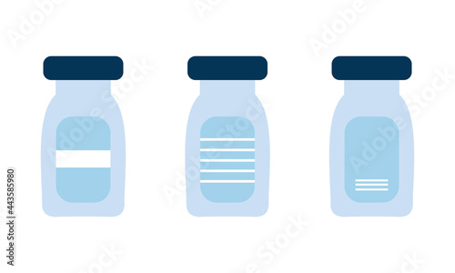 vaccine bottle illustration