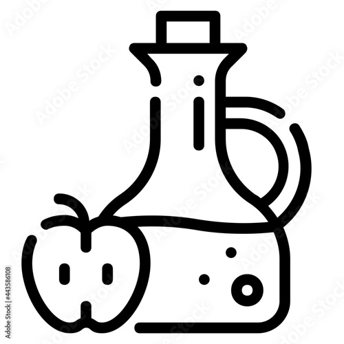 cider line icon