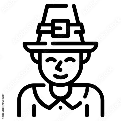 pilgrim line icon