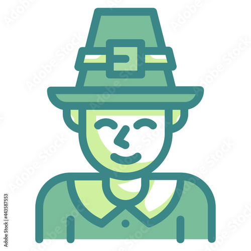 pilgrim blue line icon