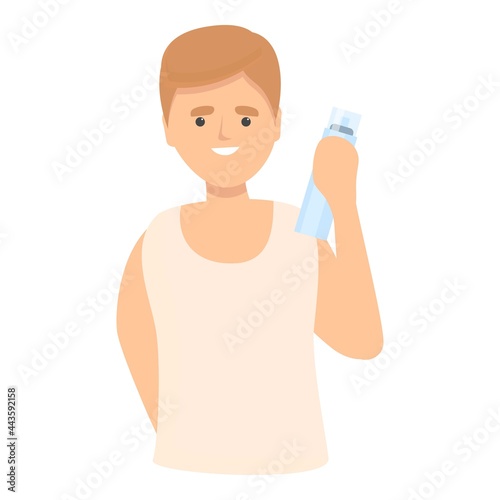 Morning shaving icon cartoon vector. Man shave beard. Male bathroom