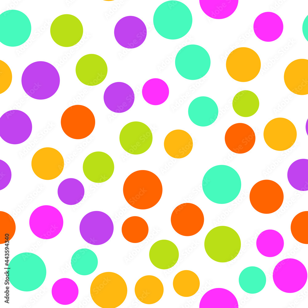 Abstract seamless pattern with circles. Geometry pattern for fabric and textile

