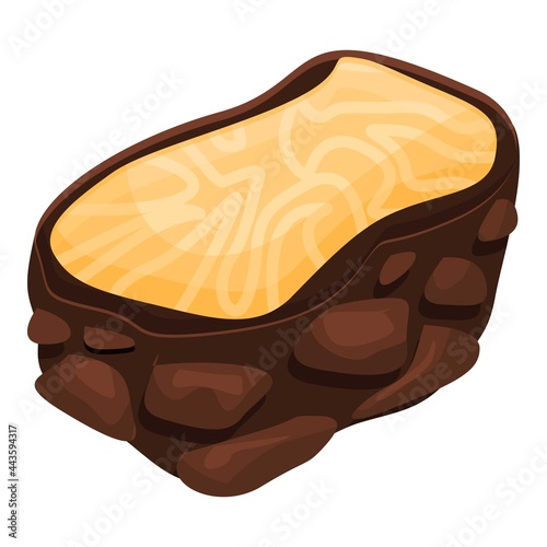 Truffle icon cartoon vector. Truffle mushroom. Cooking fungi
