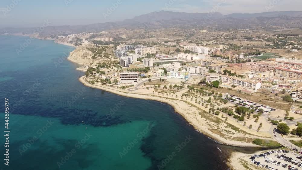 Toma aérea sobre la costa de Alicante Toma aérea sobre la costa de Alicante