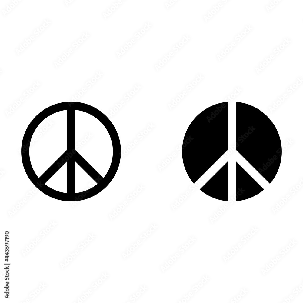 Peace Symbol Vector Icon Peace Symbol Vector Icon