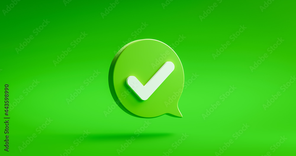 Like or correct symbol, Confirmed or approved button, Check mark