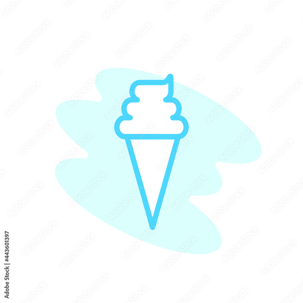 Illustration Vector graphic of ice cream icon template Illustration Vector graphic of ice cream icon template