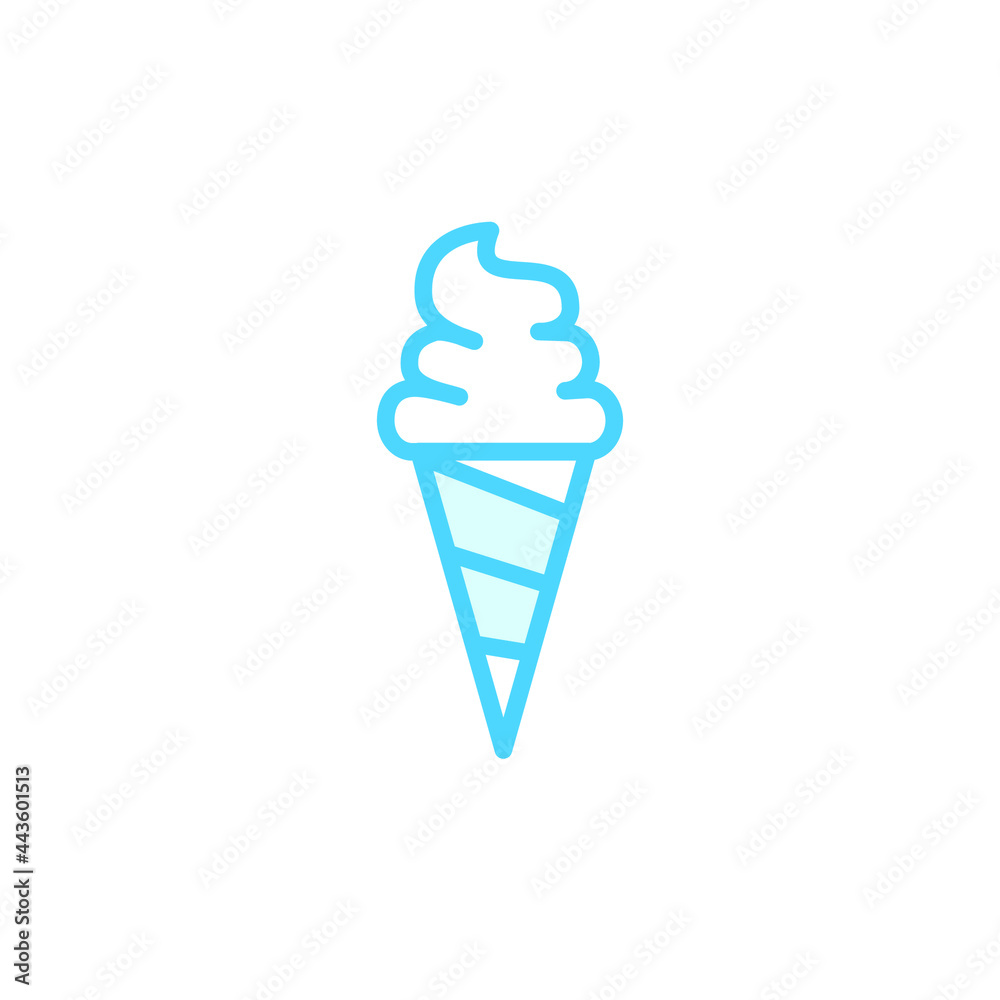 Illustration Vector graphic of ice cream icon template Illustration Vector graphic of ice cream icon template