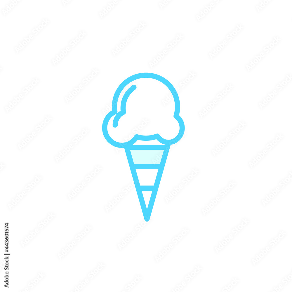 Illustration Vector graphic of ice cream icon template Illustration Vector graphic of ice cream icon template
