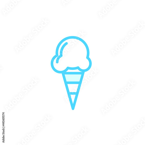 Illustration Vector graphic of ice cream icon template