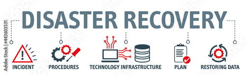 disaster recovery vector illustration concept