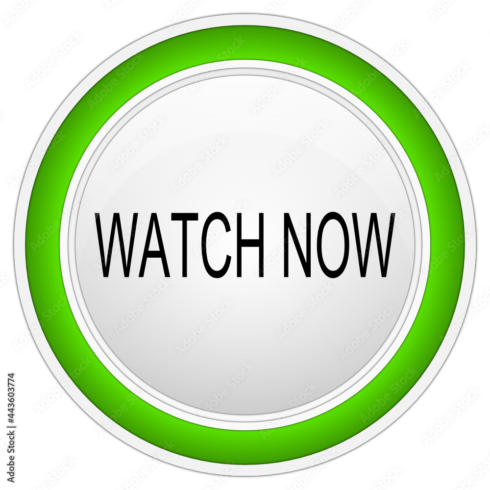 Watch now Button on white background - illustration Watch now Button on white background - illustration