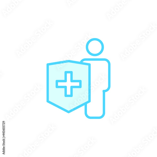 Illustration Vector graphic of insurance icon template