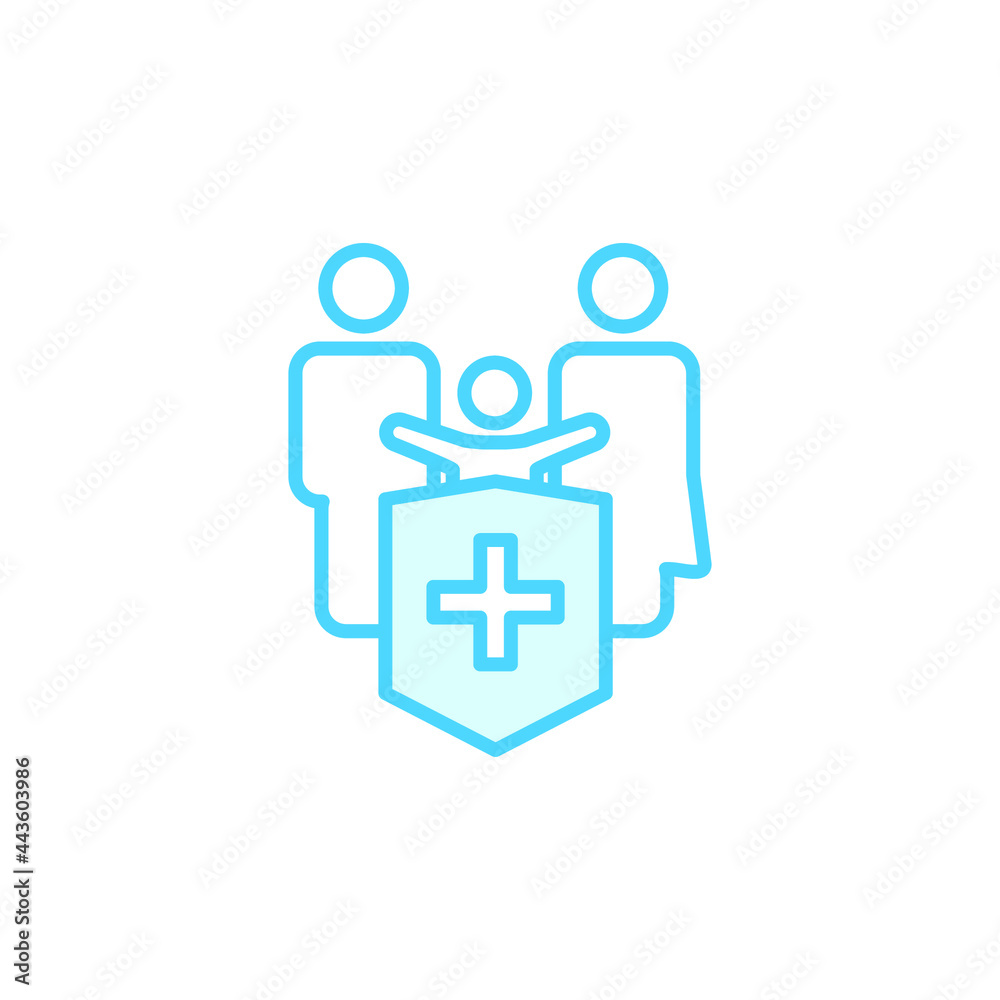Illustration Vector graphic of insurance icon template Illustration Vector graphic of insurance icon template