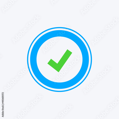 Free Download Tick icon in style flat - GFXLoad