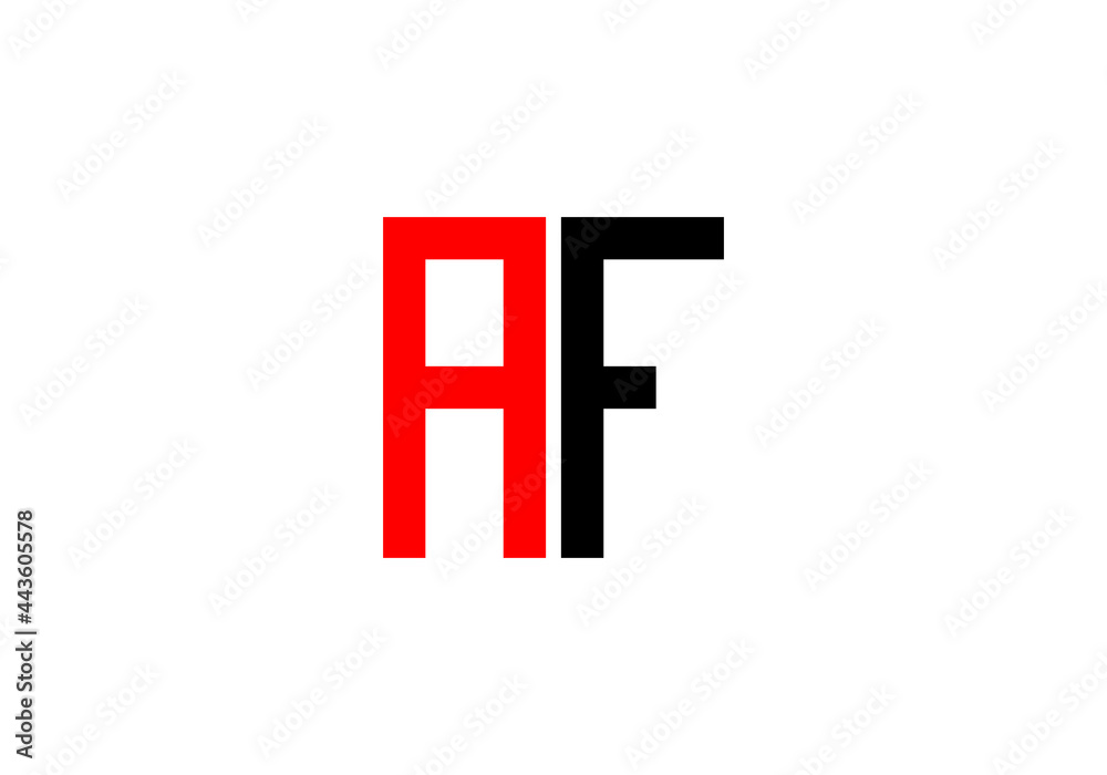 this is creative text latter AF logo
