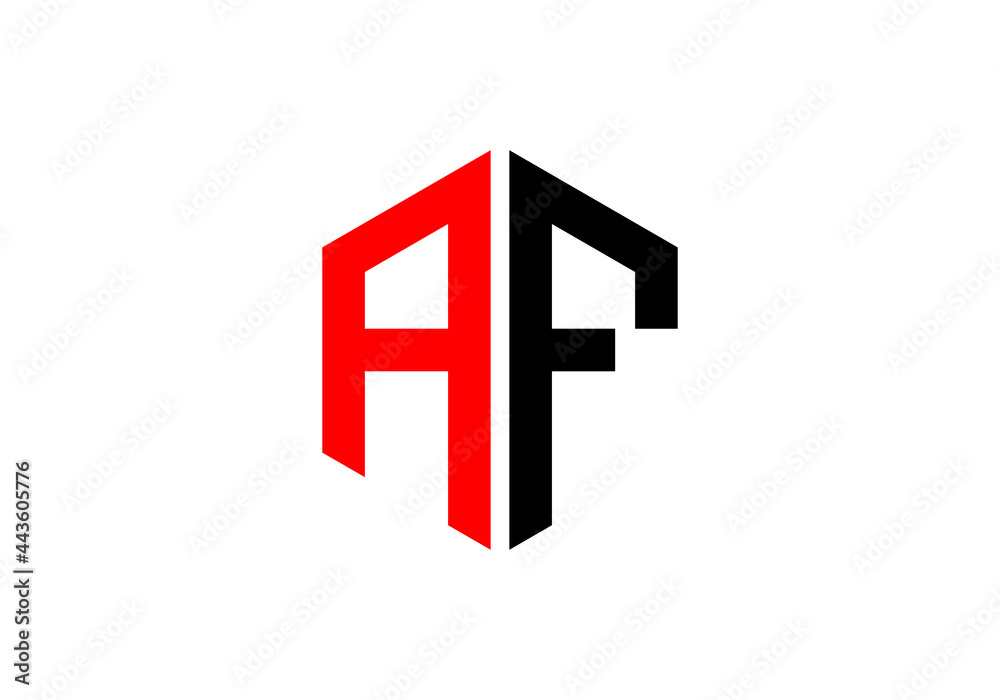 this is creative text latter AF logo this is creative text latter AF logo