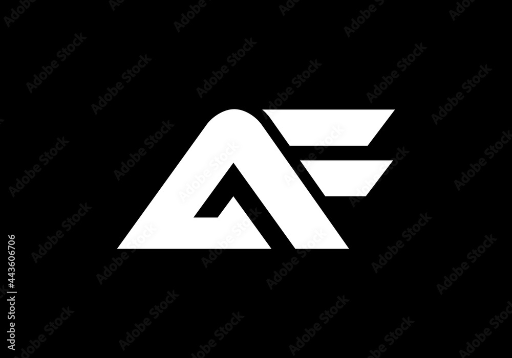 this is creative text latter AF logo