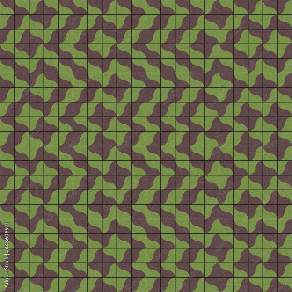 Abstract Geometric Pattern generative computational art illustration